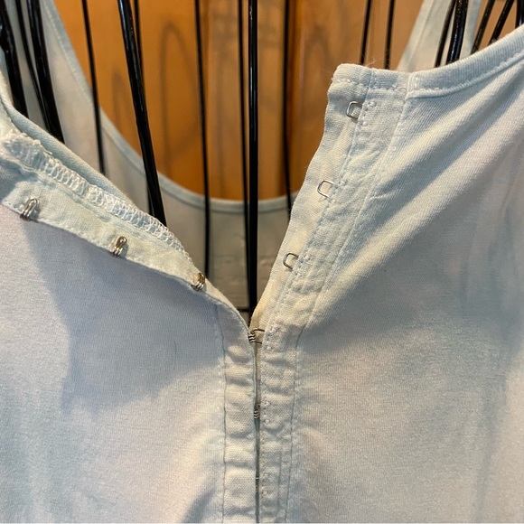 American Eagle Outfitters sky blu & white the dye summer sleeveless Top size S - Picture 6 of 10